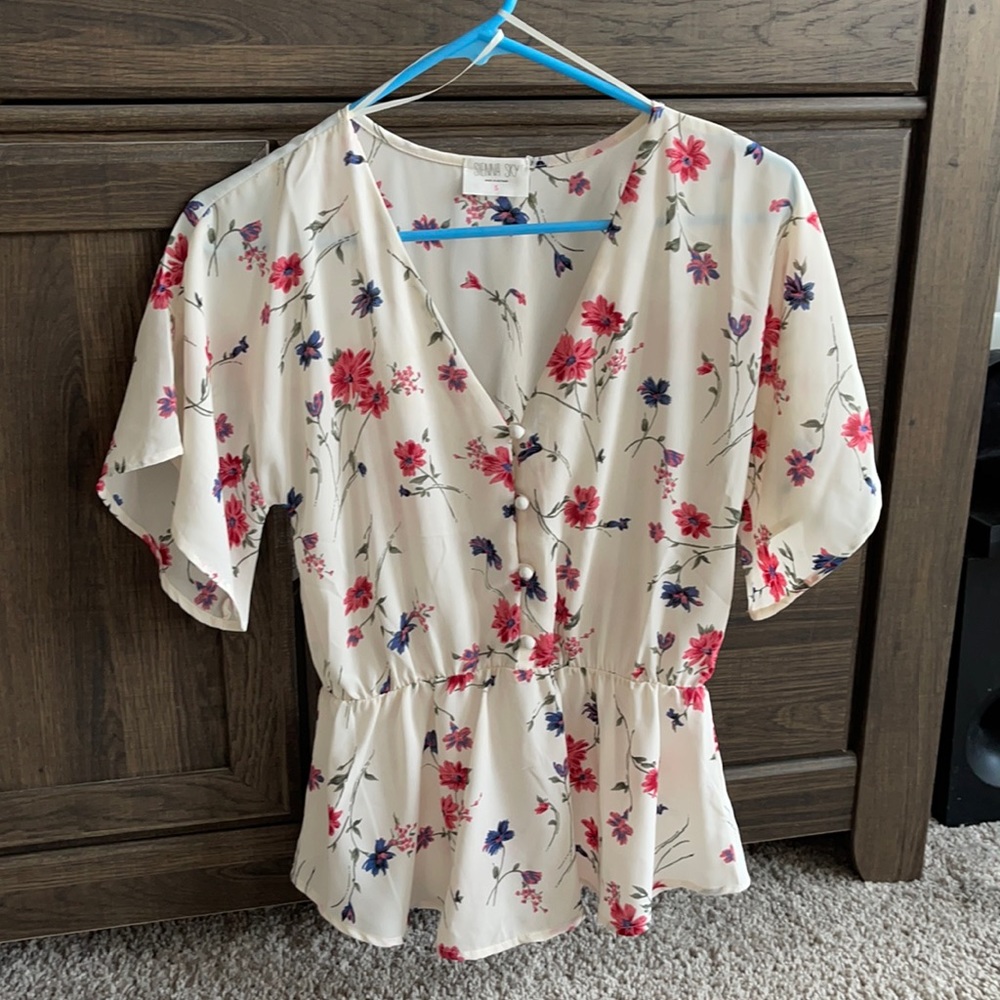 S I E N N A   S K Y  blouse
